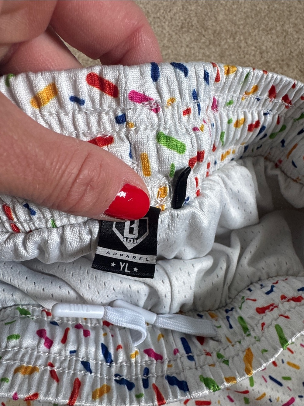 Baseball Lifestyle 101 Ice Cream Youth Shorts - L - Picture 5 of 5